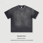 Retro Washed Round Neck Short Sleeve Tee