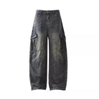 Distressed Washed Work Pants