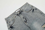 AMERICAN RETRO RIPPED DISTRESSED HIGH STREET JEANS