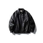 Oversized Leather Bomber