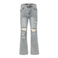 AMERICAN RETRO RIPPED DISTRESSED HIGH STREET JEANS