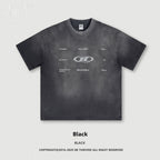 Retro Washed Round Neck Short Sleeve Tee