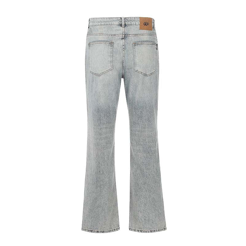 AMERICAN RETRO RIPPED DISTRESSED HIGH STREET JEANS