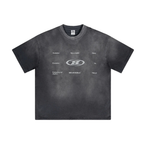 Retro Washed Round Neck Short Sleeve Tee