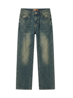 Men's Plus Size Vintage Wash Loose Fit Jeans