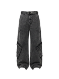Men's Wide Leg Cargo Jeans