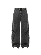 Men's Wide Leg Cargo Jeans
