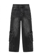 Star Embroidery Jeans