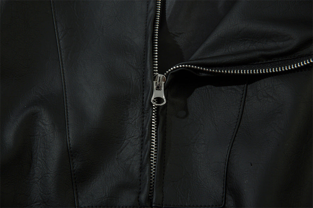 EUROPEAN AMERICAN RACING LEATHER MOTORCYCLE JACKET