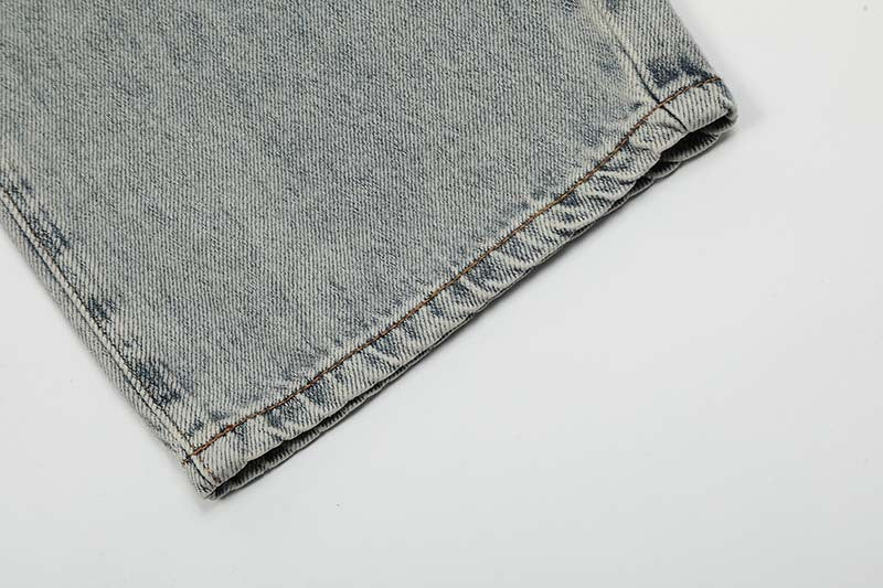 AMERICAN RETRO RIPPED DISTRESSED HIGH STREET JEANS