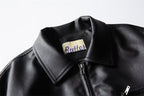 Oversized Leather Bomber
