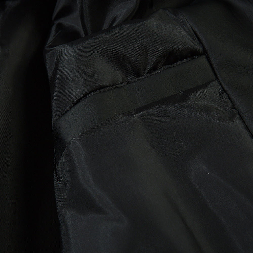 EUROPEAN AMERICAN RACING LEATHER MOTORCYCLE JACKET