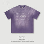 Retro Washed Round Neck Short Sleeve Tee