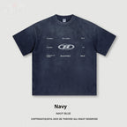 Retro Washed Round Neck Short Sleeve Tee