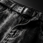 Men's Plus Size Washed Loose Fit Jeans
