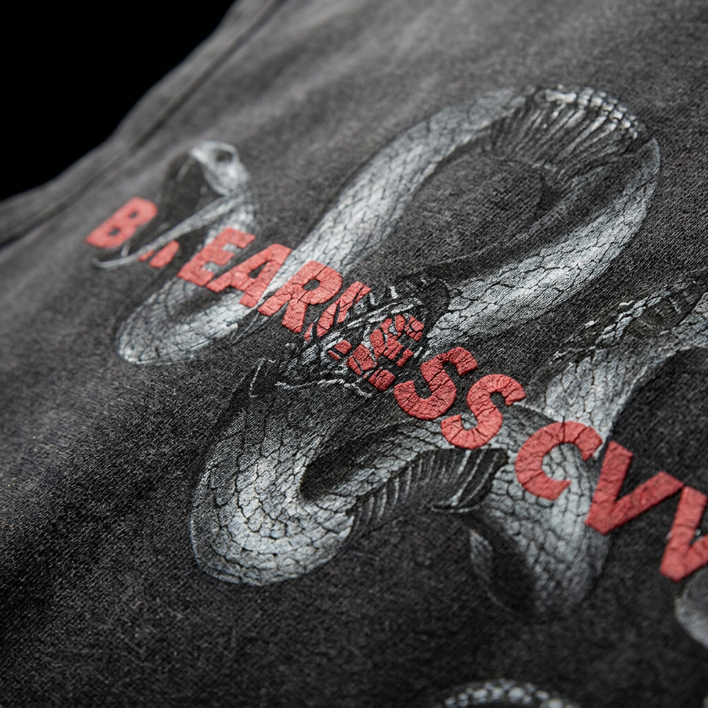 Men's Round Neck Snake Graphic Tank