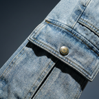 LIGHT WASH HEAVY CARGO POCKET JEANS