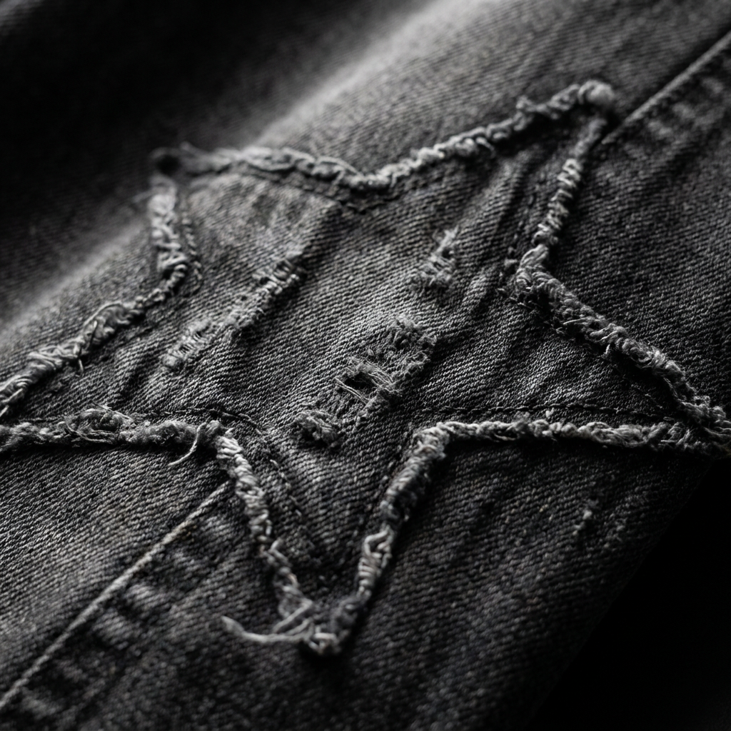 Star Embroidery Jeans