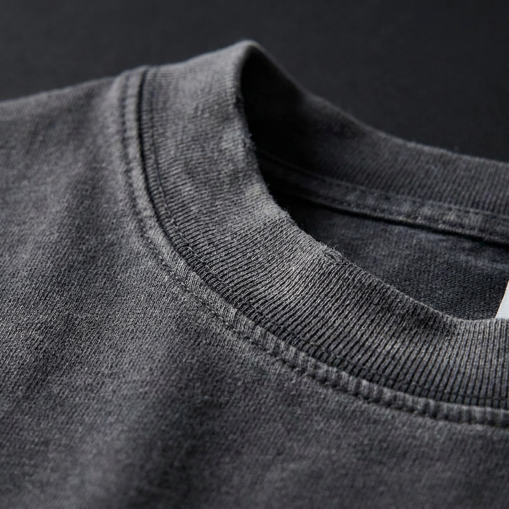 Retro Washed Round Neck Short Sleeve Tee