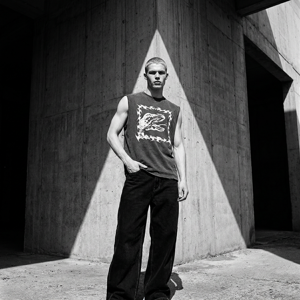 Men's Graphic Round Neck Half Sleeve T-Shirt