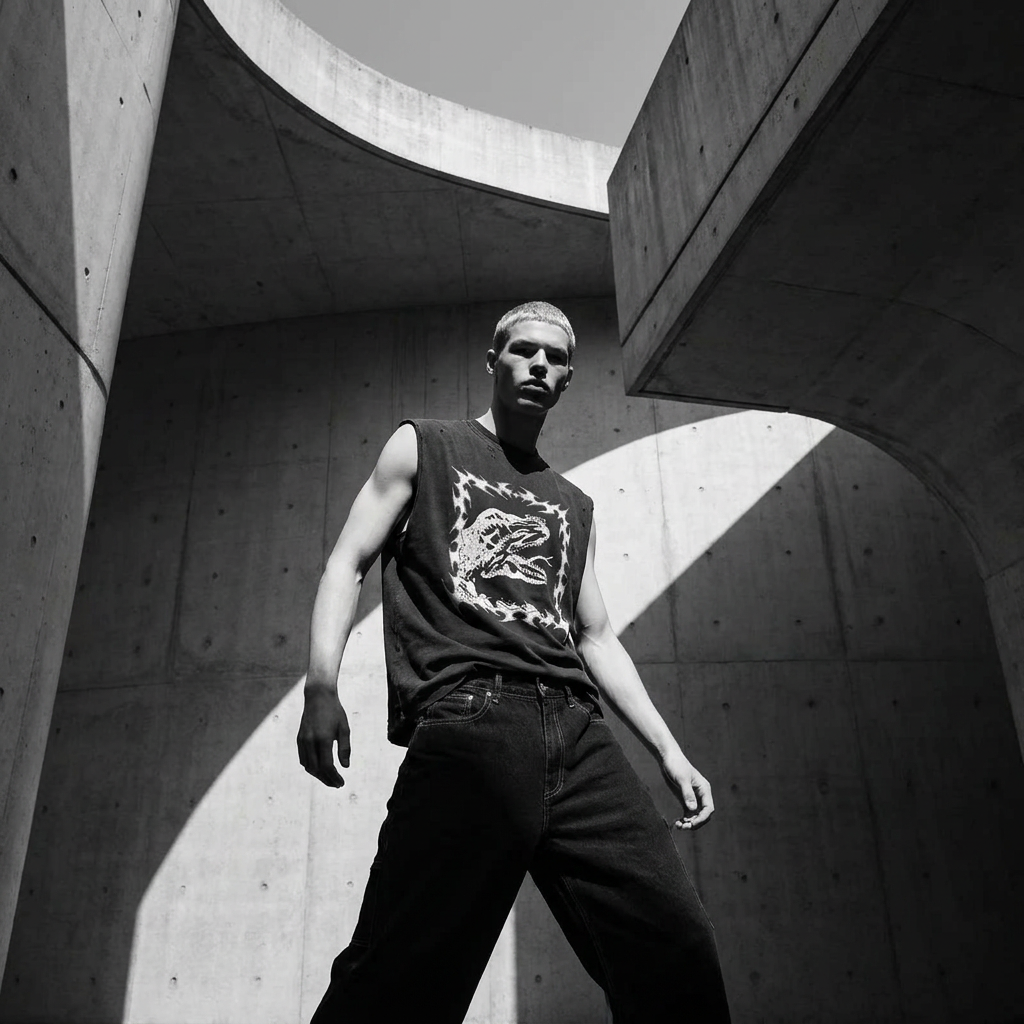 Men's Graphic Round Neck Half Sleeve T-Shirt