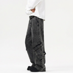Men's Wide Leg Cargo Jeans