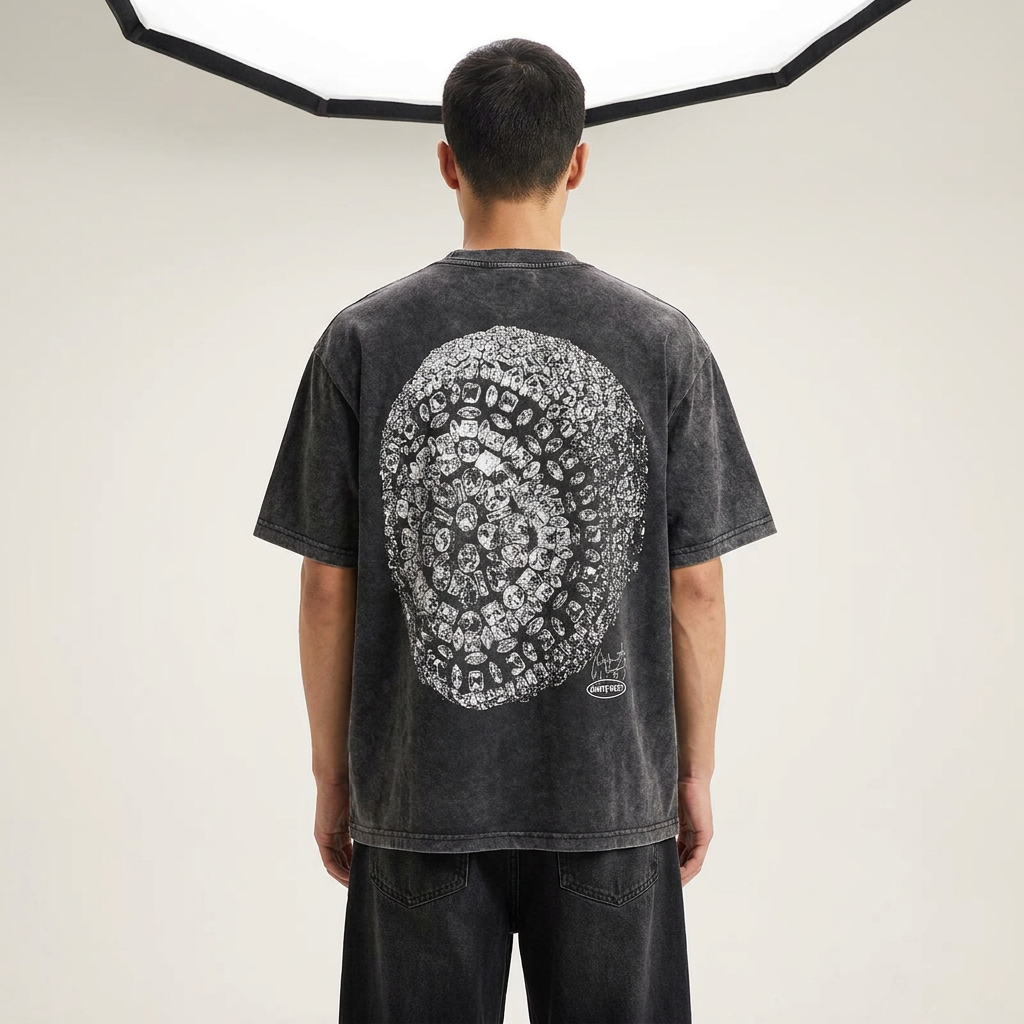 Men's Graphic Round Neck Short Sleeve T-Shirt