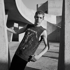 Men's Graphic Round Neck Tank Top
