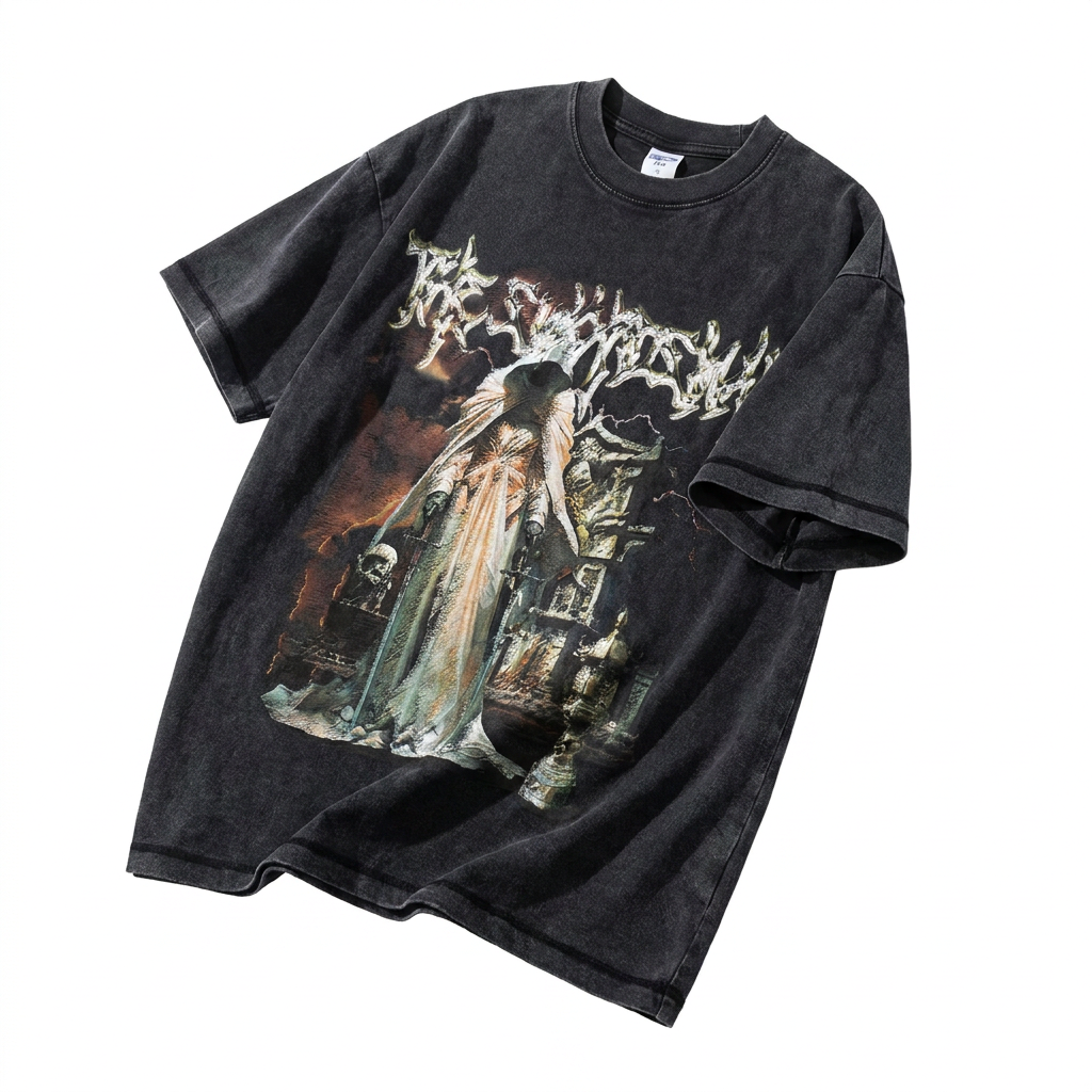 Men's Graphic Round Neck Short Sleeve T-Shirt