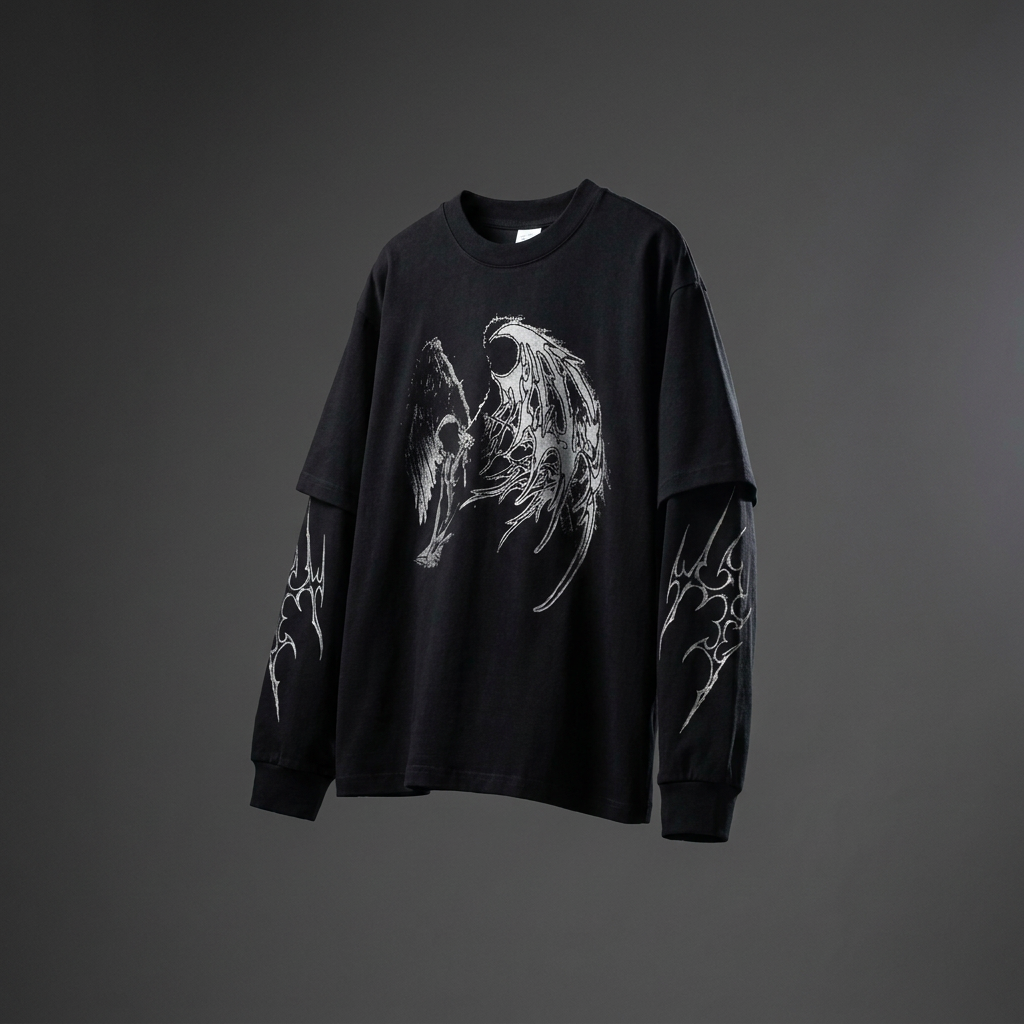PLUS SIZE GRAPHIC ROUND NECK TEE